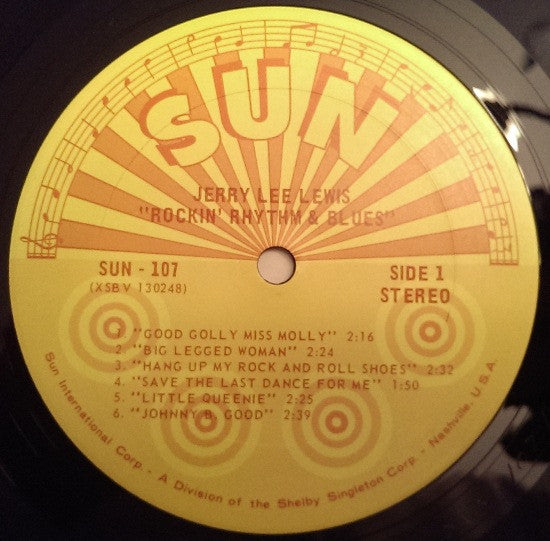 Jerry Lee Lewis : Rockin' Rhythm & Blues (LP, Album, RE)