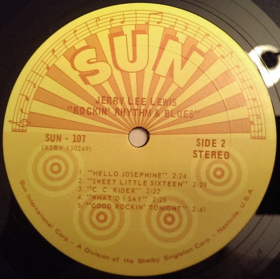 Jerry Lee Lewis : Rockin' Rhythm & Blues (LP, Album, RE)
