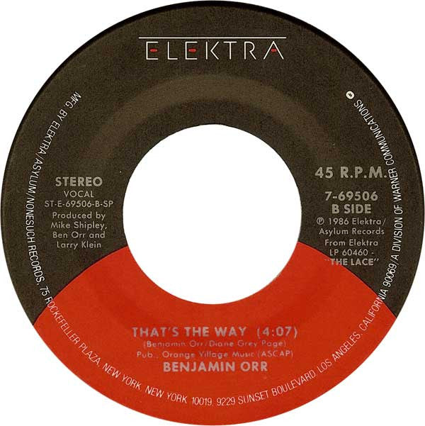 Benjamin Orr : Stay The Night (7", Single, SP)