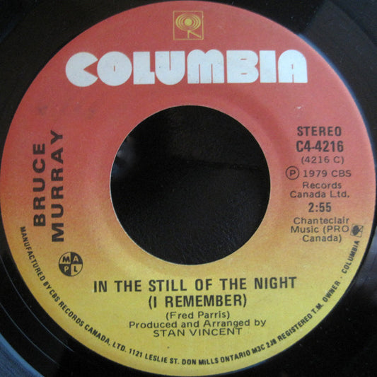 Bruce Murray : In The Still Of The Night (I Remember) / Livin' In Love (7")