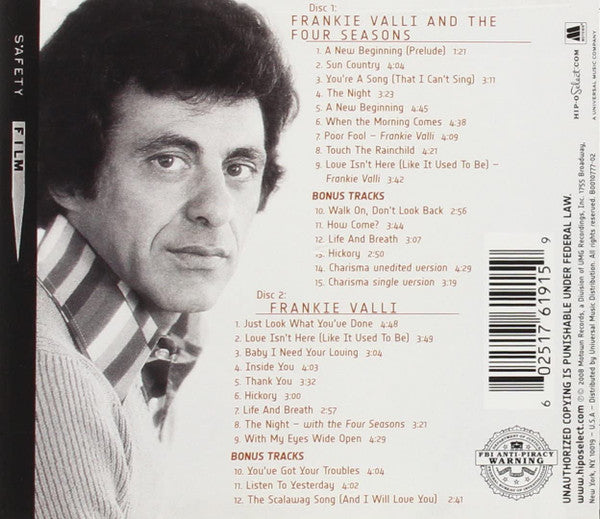 Frankie Valli And The Four Seasons* : The Motown Years (2xCD, Comp)
