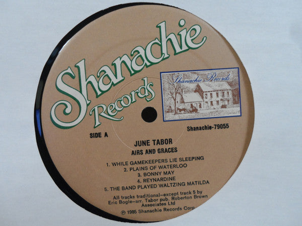 June Tabor : Airs And Graces (LP, Album, RE)