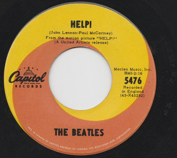 The Beatles : Help! (7", Single)