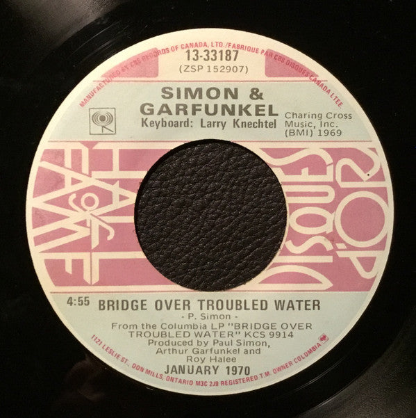 Simon & Garfunkel : Bridge Over Troubled Water (7")