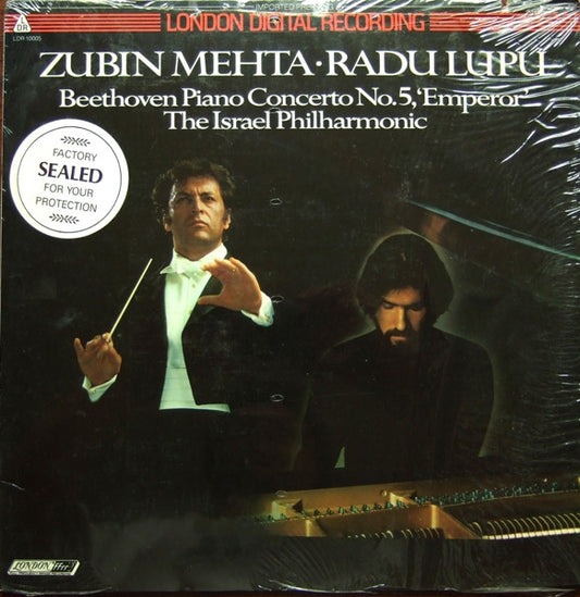 Zubin Mehta · Radu Lupu, Beethoven*, Israel Philharmonic Orchestra : Piano Concerto No. 5, 'Emperor' (LP)