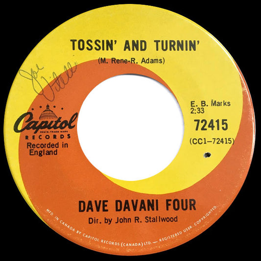 Dave Davani Four* : Tossin' And Turnin' (7")