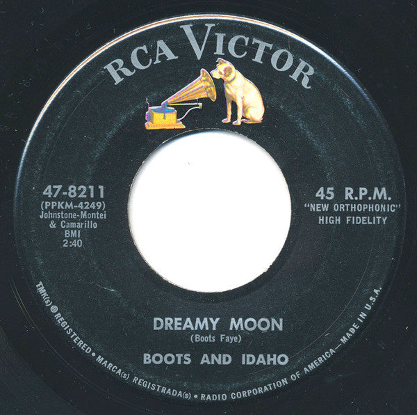 Boots Faye / Boots And Idaho : Tip Toes / Dreamy Moon (7", Single)