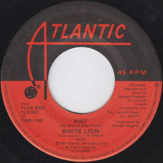 White Lion : Wait (7", Single)