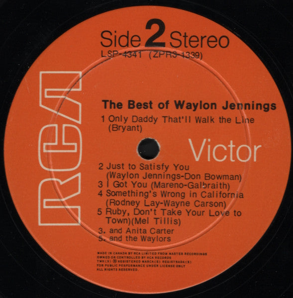 Waylon Jennings : The Best Of Waylon Jennings (LP, Comp)