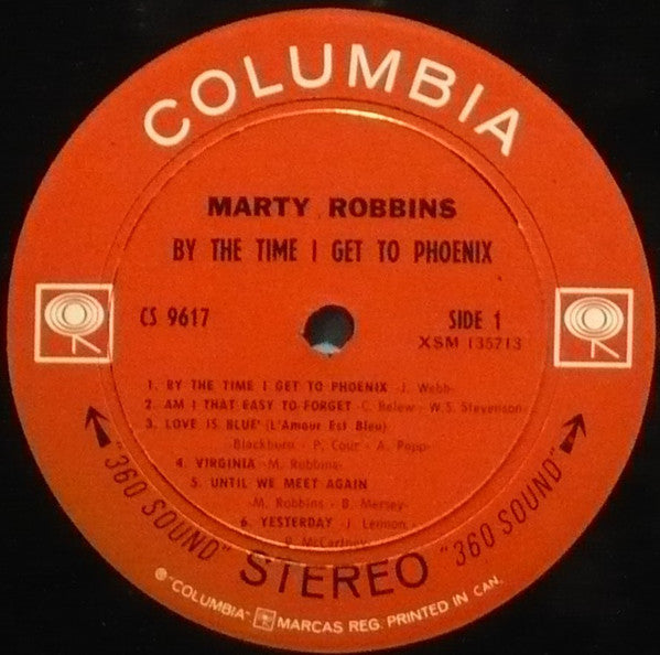 Marty Robbins : By The Time I Get To Phoenix (LP, Album)