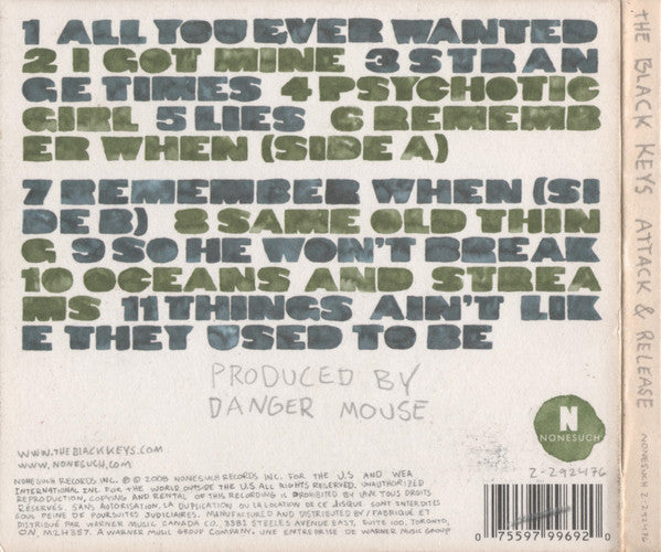 The Black Keys : Attack & Release (CD, Album, Dig)