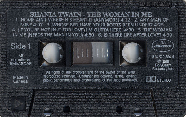 Shania Twain : The Woman In Me (Cass, Album, Dol)