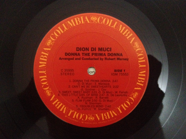 Dion DiMucci : Donna The Prima Donna (LP, RE)