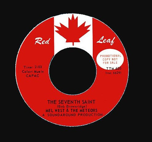 Mel West & The Meteors* : The Seventh Saint / Marilyn (7", Single, Promo)