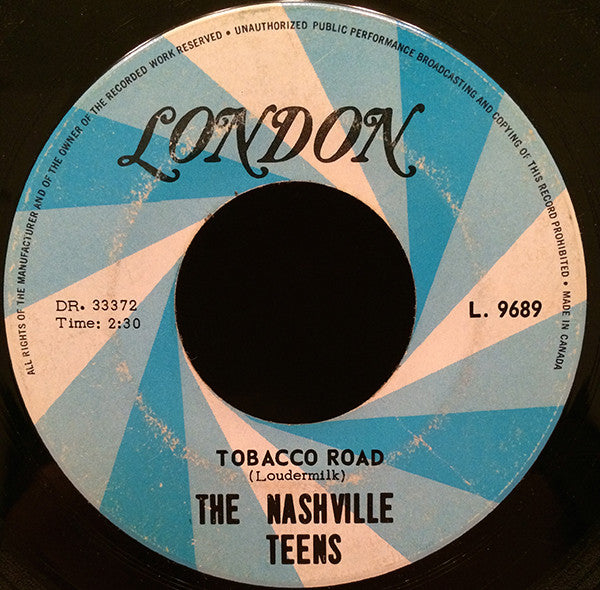 The Nashville Teens : Tobacco Road (7", RE)
