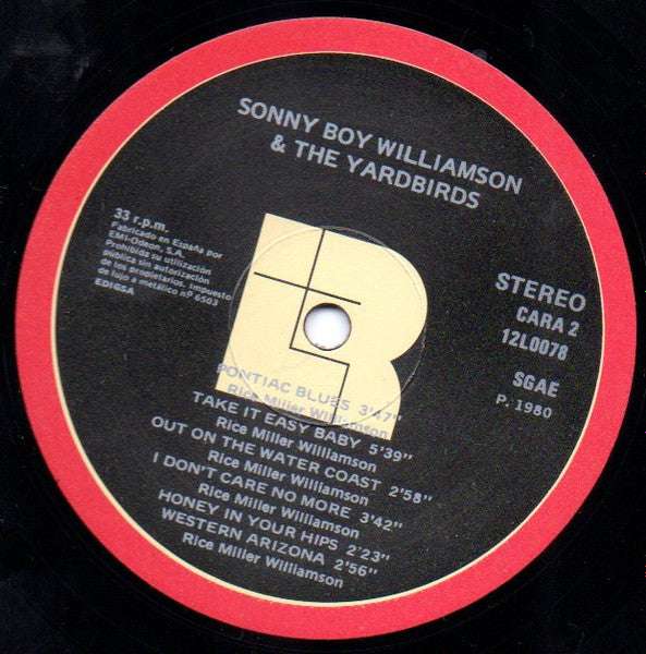 Sonny Boy Williamson (2) & The Yardbirds With Eric Clapton : 1963 Live In London! (LP, Album, RE)
