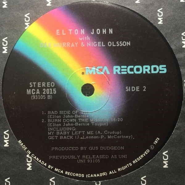 Elton John With Dee Murray And Nigel Olsson : 11-17-70 (LP, Album, RE)