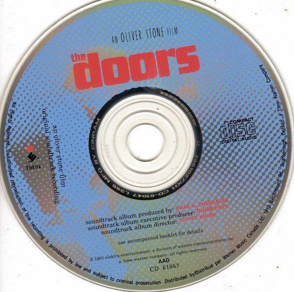 The Doors : The Doors (Original Soundtrack Recording) (CD, Comp, RP)