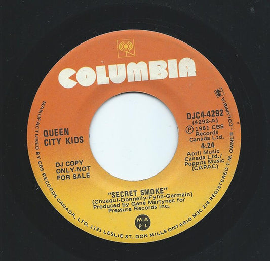 Queen City Kids : Secret Smoke (7", Promo)