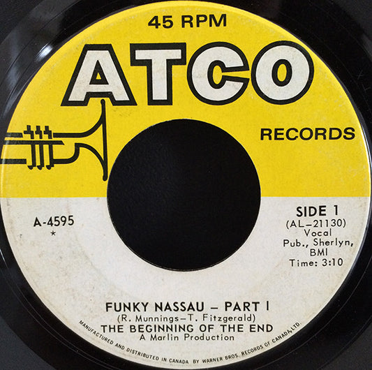 The Beginning Of The End : Funky Nassau - Part I / Funky Nassau - Part II (7")