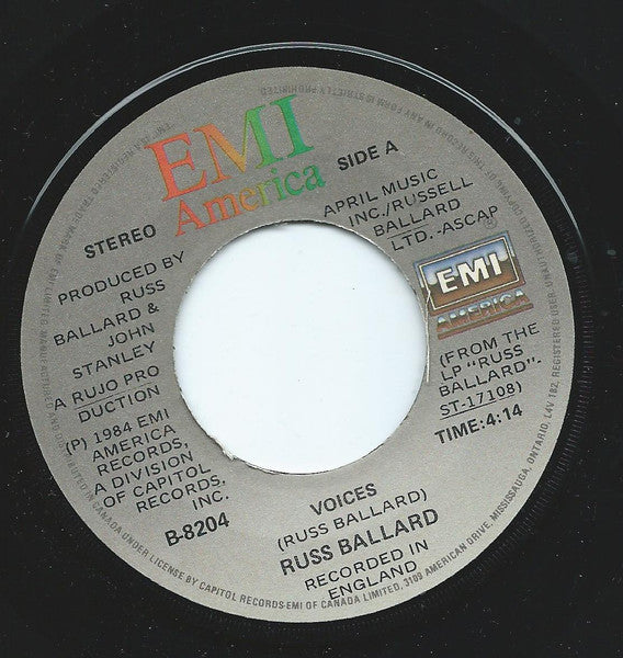 Russ Ballard : Voices / Living Without You (7")