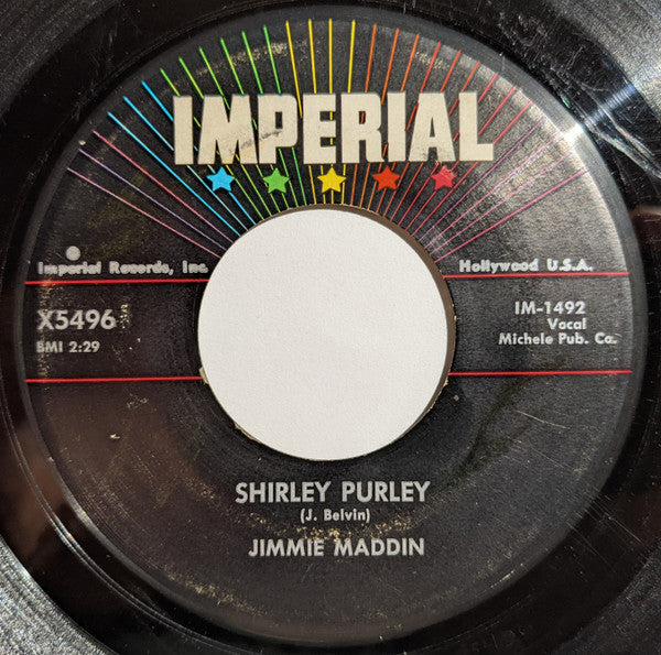 Jimmie Maddin : Shirley Purley (7")