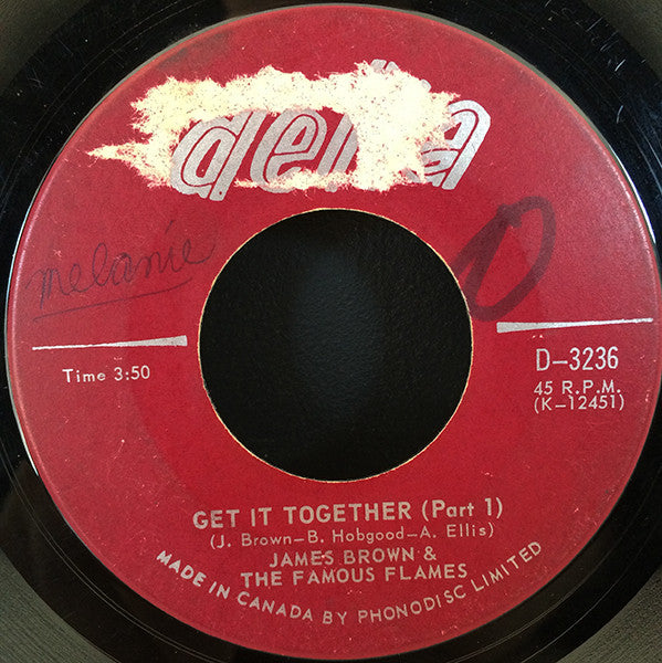 James Brown & The Famous Flames : Get It Together (Part I) / Get It Together (Part II) (7")
