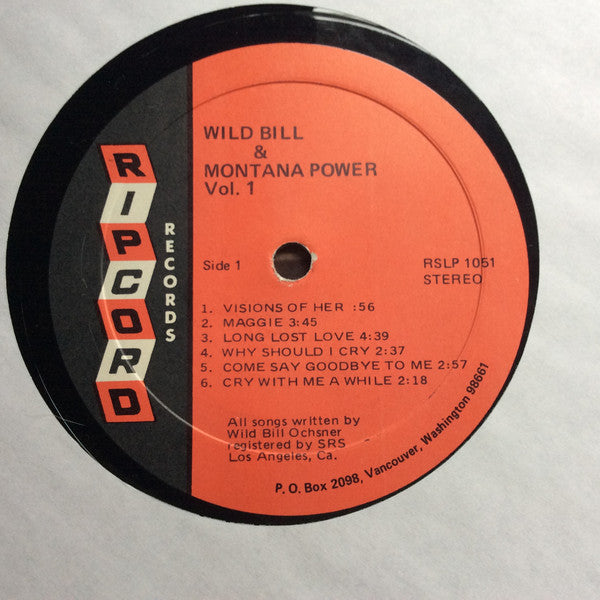 Wild Bill And Montana Power : Wild Bill And Montana Power Vol. 1 (LP, Album)