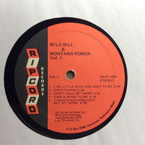 Wild Bill And Montana Power : Wild Bill And Montana Power Vol. 1 (LP, Album)