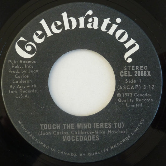 Mocedades : Touch The Wind (Eres Tu) (7", Single)