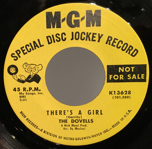 The Dovells : Love Is Everywhere / There's A Girl (7", Single, Promo)
