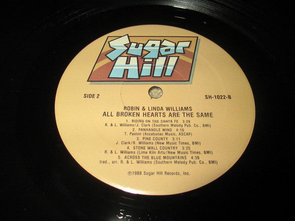 Robin & Linda Williams : All Broken Hearts Are The Same (LP)