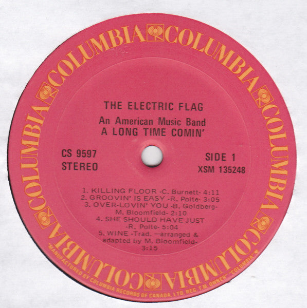 The Electric Flag : A Long Time Comin' (LP, Album, RE)