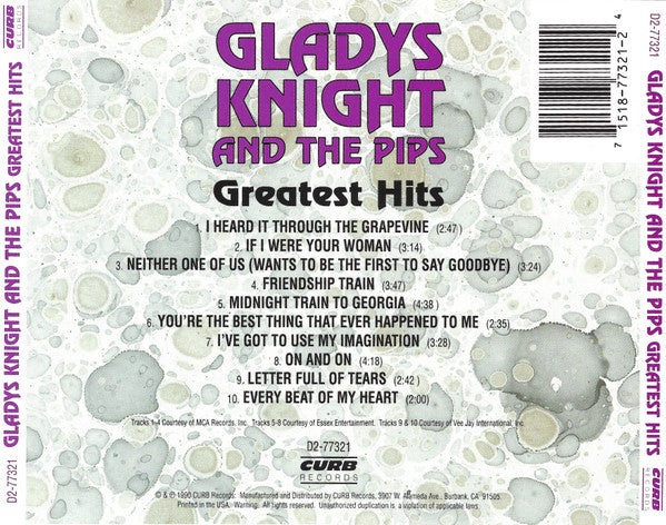 Gladys Knight And The Pips : Greatest Hits (CD, Comp)