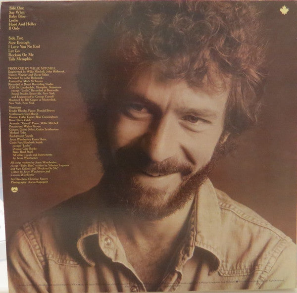 Jesse Winchester : Talk Memphis (LP, Album)