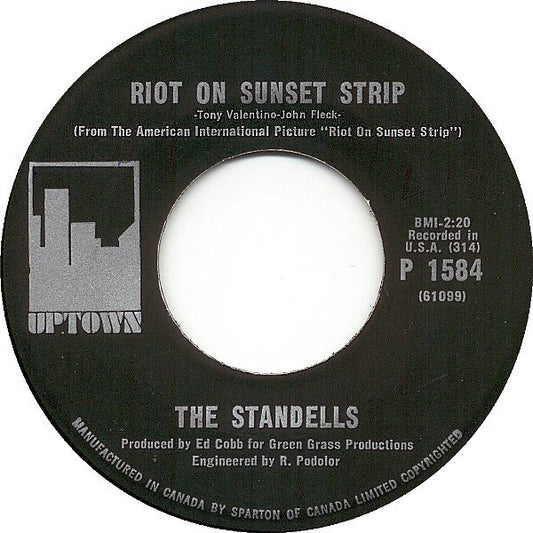 The Standells : Riot On Sunset Strip / Black Hearted Woman (7")