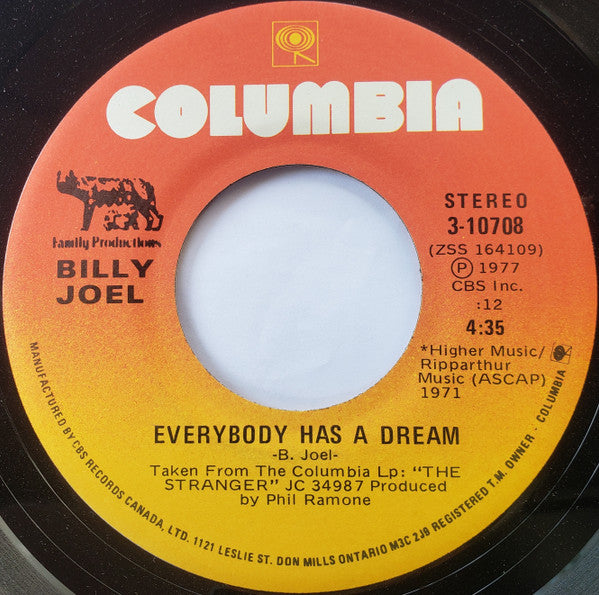 Billy Joel : Movin' Out (Anthony's Song) (7", Single)