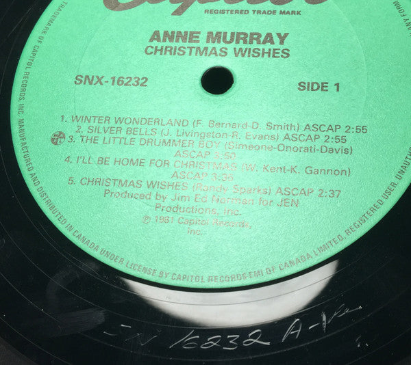 Anne Murray : Christmas Wishes (LP, Album)