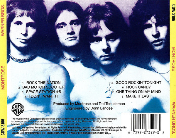 Montrose (2) : Montrose (CD, Album, RE)