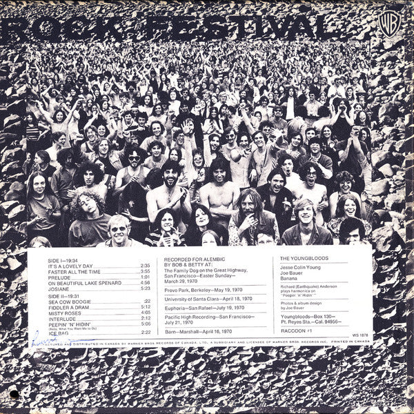 The Youngbloods : Rock Festival (LP, Album)
