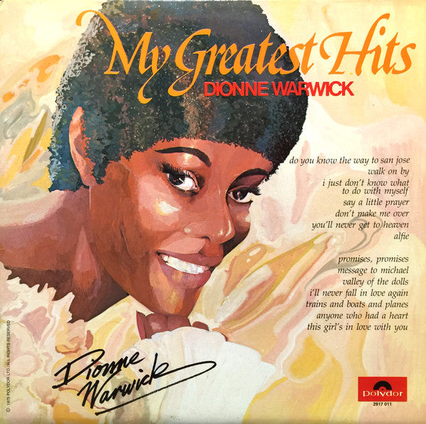 Dionne Warwick : My Greatest Hits (LP, Comp, RE)