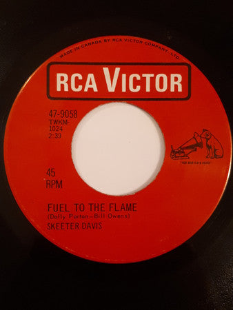 Skeeter Davis : Fuel To The Flame (7", Single)