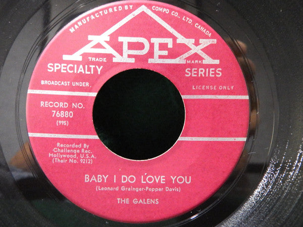 The Galens : Love Bells / Baby I Do Love You (7", Single)