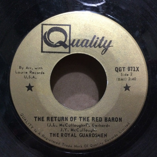 The Royal Guardsmen : Snoopy vs. The Red Baron  (7", Single)