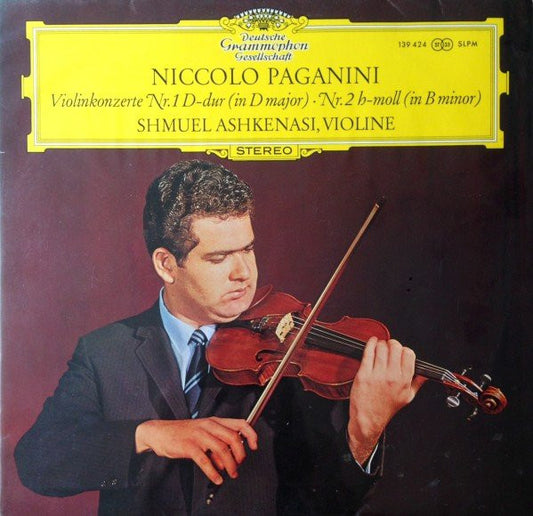 Niccolò Paganini, Shmuel Ashkenasi : Violinkonzerte Nr.1 D-dur (In D Major) • Nr.2 H-moll (In B Minor) (LP)