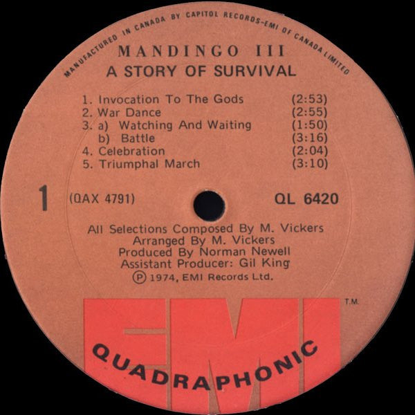 Mandingo (6) : Mandingo III (LP, Album, Quad)