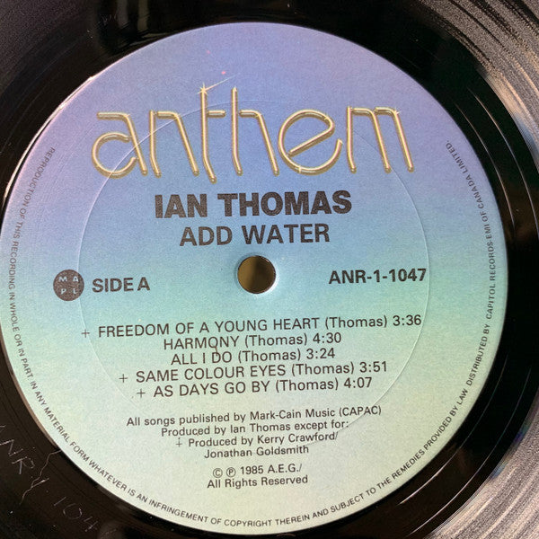 Ian Thomas (2) : Add Water (LP, Album)