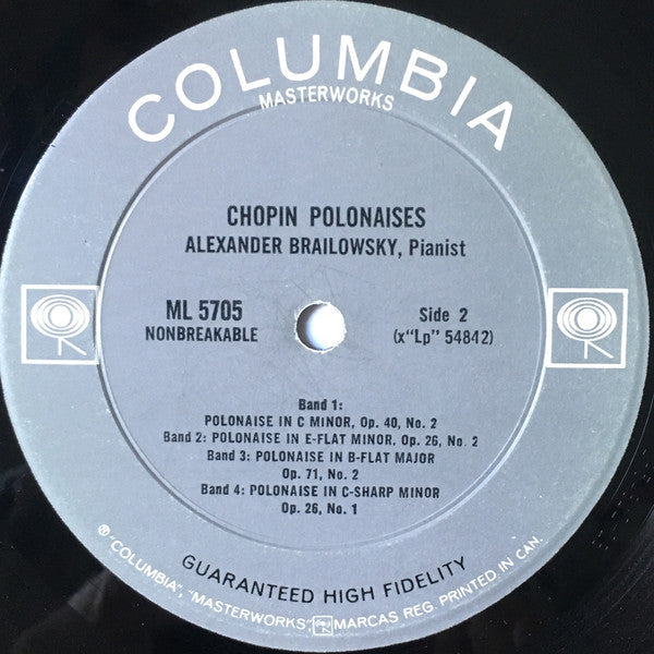 Chopin* : Brailowsky* : Polonaises (LP, Mono)