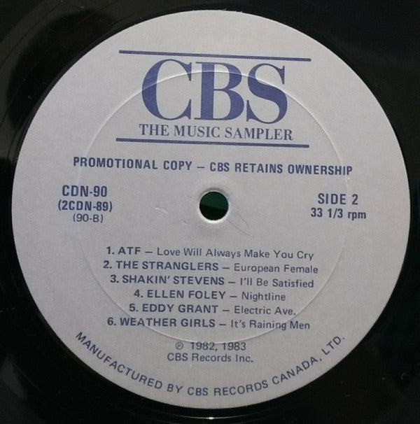 Various : CBS The Music Sampler (2xLP, Comp, Promo, Smplr)