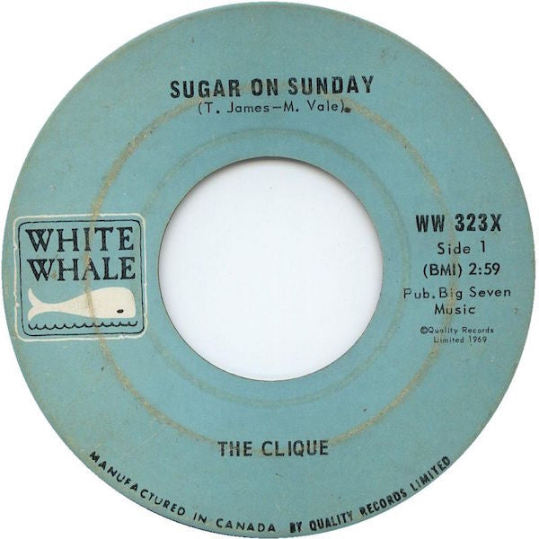 The Clique (6) : Sugar On Sunday (7", Single)